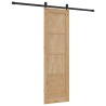 Porte coulissante ORKDAL Naturel et noir 61 x 198,5 cm 623405623405