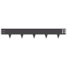 Bordure de Pelouse 30 pcs 100 x 15 cm Acier Noir 623406623406