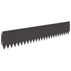 Bordure de Pelouse 20 pcs 103 x 20 cm Acier Noir 623407623407