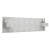 Tête de lit avec armoires Gris béton Bois d'ingénierie 623408623408