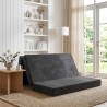 Canapé-lit pliable 160 x 67 x 45 cm Gris foncé 623415623415