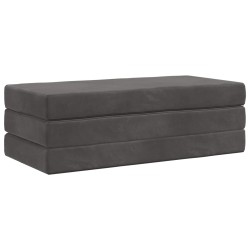 Canapé-lit pliable 160 x 67 x 45 cm Gris foncé 623415623415