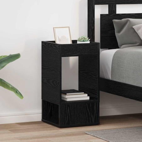 Table d'appoint 2 pcs Chêne noir 30 x 30 x 56 cm 623416623416