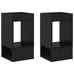 Table d'appoint 2 pcs Chêne noir 30 x 30 x 56 cm 623416623416