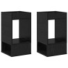 Table d'appoint 2 pcs Chêne noir 30 x 30 x 56 cm 623416623416