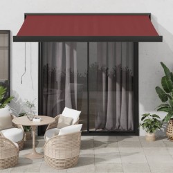Auvent manuel rétractable bordeaux 350x250 cm 623418623418