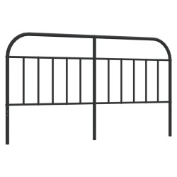  Tête de lit métal noir 160 cm 