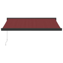 Auvent manuel rétractable bordeaux 350x250 cm 623418623418
