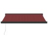 Auvent manuel rétractable bordeaux 350x250 cm 623418623418