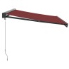 Auvent manuel rétractable bordeaux 350x250 cm 623418623418