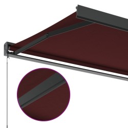 Auvent manuel rétractable bordeaux 350x250 cm 623418623418