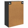 Armoire Murale Noir 66 x 34,5 x 92 cm Bois d'ingénierie 623421623421