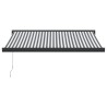 Auvent rétractable anthracite et blanc 3,5x2,5m tissu/aluminium 623422623422