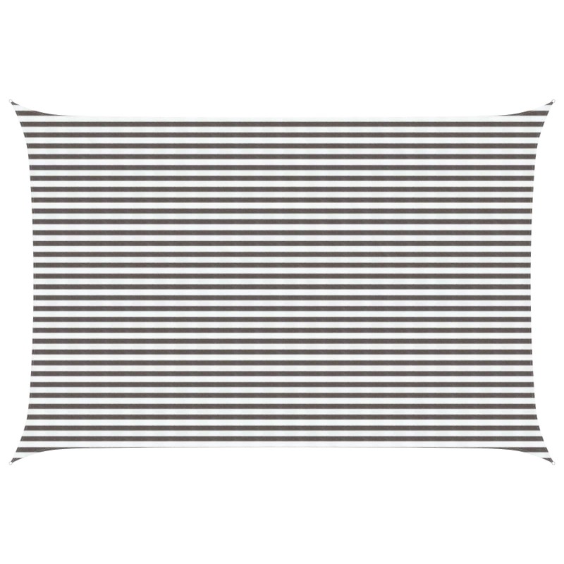 Voile d'ombre Gris clair et blanc 4 x 5 m HDPE 623424623424