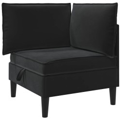 Sofa avec rangement Noir Velours 623425623425