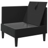 Sofa avec rangement Noir Velours 623425623425