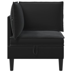Sofa avec rangement Noir Velours 623425623425