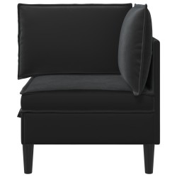 Sofa avec rangement Noir Velours 623425623425