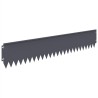 Bordure de Pelouse 20 pcs 103 x 20 cm Acier Anthracite 623428623428
