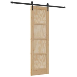 Porte coulissante ORKDAL Naturel et noir 61 x 198,5 cm 623429623429