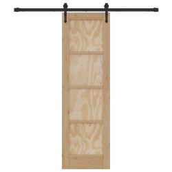 Porte coulissante ORKDAL Naturel et noir 61 x 198,5 cm 623429623429