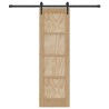 Porte coulissante ORKDAL Naturel et noir 61 x 198,5 cm 623429623429