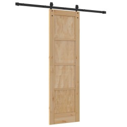 Porte coulissante ORKDAL Naturel et noir 61 x 198,5 cm 623429623429