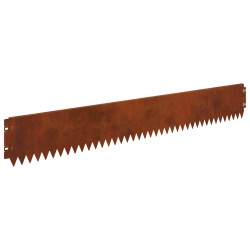 Bordure de Pelouse 30 pcs 103 x 15 cm Acier Rouillé 623430623430