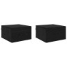 Cabinet de chevet avec tiroir 2 pcs Chêne noir 35 x 35 x 20 cm 623431623431