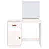Coiffeuse Blanc 95x50x134 cm Bois de pin massif 623442623442