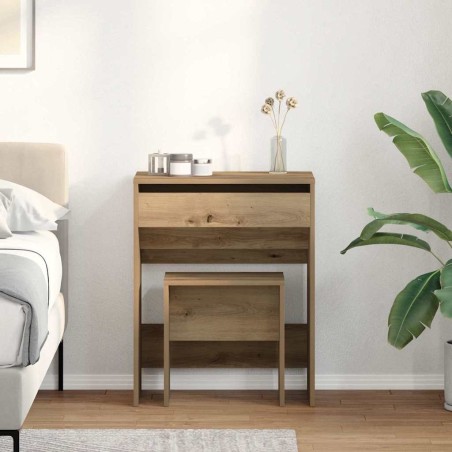 Coiffeuse 2 pcs chêne artisanal 60 x 40 x 75 cm 623444623444