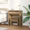 Coiffeuse 2 pcs chêne artisanal 60 x 40 x 75 cm 623444623444