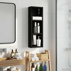 Armoire murale de salle de bain Chêne Noir 20 x 10 x 60,5 cm 623445623445