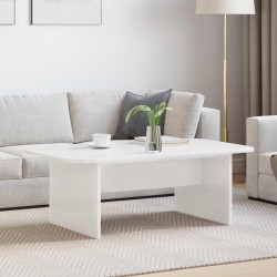 Table basse Blanc 93 x 53 x 33 cm Bois d'ingénierie 623448623448