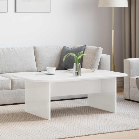 Table basse Blanc 93 x 53 x 33 cm Bois d'ingénierie 623448623448