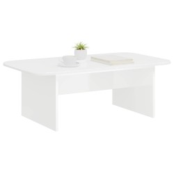 Table basse Blanc 93 x 53 x 33 cm Bois d'ingénierie 623448623448