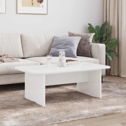 Table basse Blanc 93 x 53 x 33 cm Bois d'ingénierie 623448623448