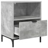 Cabinet de chevet avec tiroir 2 pcs Gris béton 49 x 36 x 61 cm 623451623451