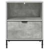 Cabinet de chevet avec tiroir 2 pcs Gris béton 49 x 36 x 61 cm 623451623451