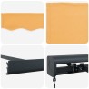 Auvent rétractable Sable 350 x 250 cm Toile et Aluminium 623453623453