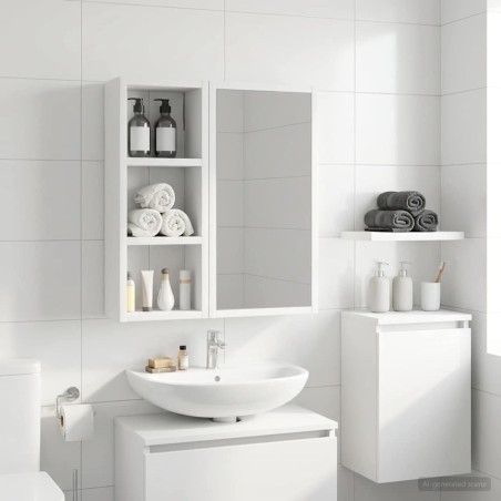 Armoire murale de salle de bain Blanc 20 x 10 x 50 cm 623455623455