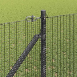 Clôture en fil soudé avec pointes 50 x 1,2 m Gris Maille 623456623456