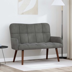 Sofa 2 places Gris foncé 115 x 61 x 87 cm Velours (V) 623458623458