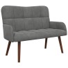 Sofa 2 places Gris foncé 115 x 61 x 87 cm Velours (V) 623458623458