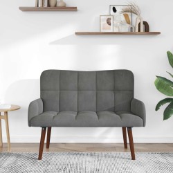 Sofa 2 places Gris foncé 115 x 61 x 87 cm Velours (V) 623458623458