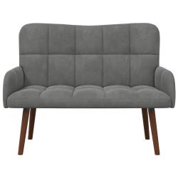 Sofa 2 places Gris foncé 115 x 61 x 87 cm Velours (V) 623458623458