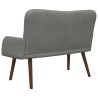 Sofa 2 places Gris foncé 115 x 61 x 87 cm Velours (V) 623458623458
