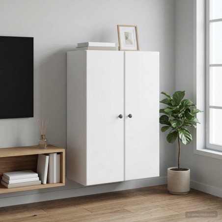 Armoire Murale Blanc 66 x 34,5 x 90 cm Bois d'ingénierie 623460623460