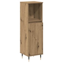 Armoire de salle de bain chêne artisanal 30x30x100 cm 623461623461