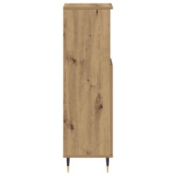 Armoire de salle de bain chêne artisanal 30x30x100 cm 623461623461